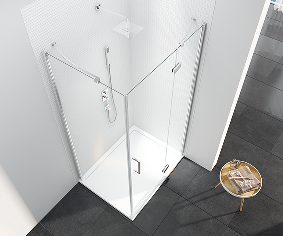 Торцевая панель для монтажа с дверью S6F900SP Merlyn 6 Series Хромированный - Вид №2