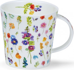 10620740 Dunoon Кружка Dunoon "Красивые цветы.Кернгорм" 480мл (розовая) Фарфор костяной