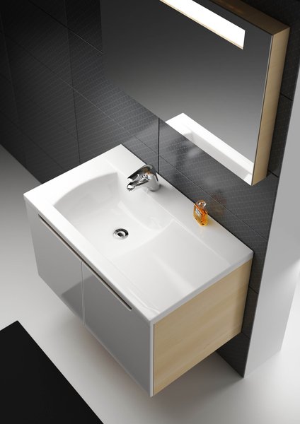 Тумба под умывальник SDD Classic 700 береза/белый Ravak X000001090 - Вид №1