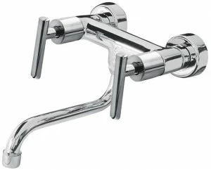 Rubinetteria Giulini Смеситель для кухни настенный на два отверстия с поворотным изливом G4 F7702