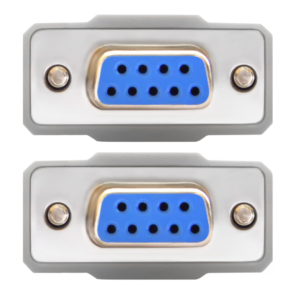 GCR-DB901-15m кабель 15.m 0-модемный com линковочный, db9/db9 9f/9f, серый, 30 awg, Greenconnect Santreyd  - Вид №1