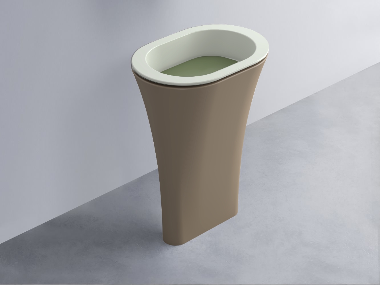 AMLA65-PM+AMPILO-AG+AMCOLO-AN Раковина Amedeo Ovale отдельностоящая cielo Enjoy + Amedeo Ceramica Cielo