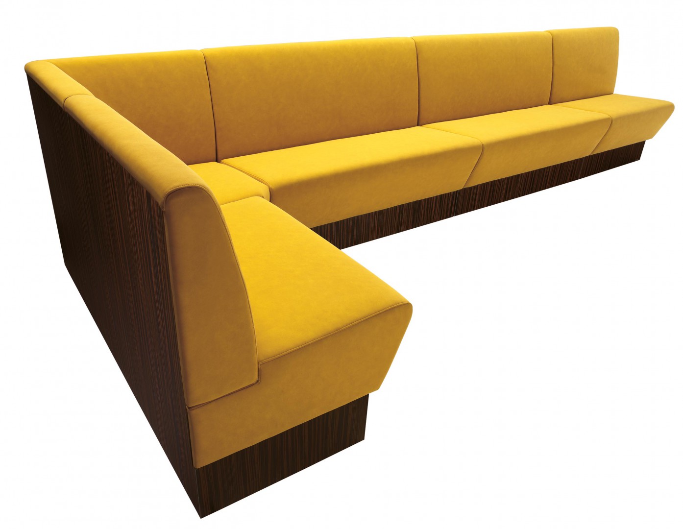 Space 252 Модульная система сидений. Сиденье и спинка мягкие. Ламинат спереди, сбоку и сзади (толщина стороны 2 см). Угловой модуль. Спинка H 87 см. Et al. Space - Вид №1