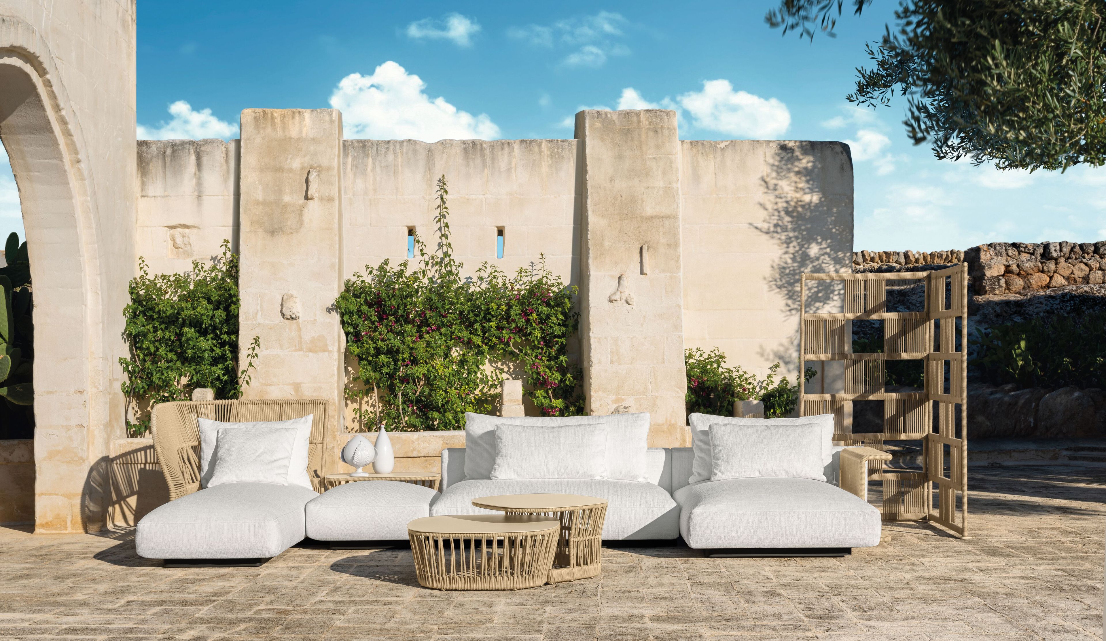 Ткань квадратный сад пуфик Talenti Cliff Decò ARCH-00110877