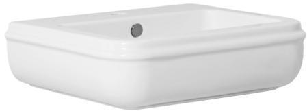CHLP05646T0M Подвесная раковина настенная прямоугольная Azzurra Ceramica CHARME белая