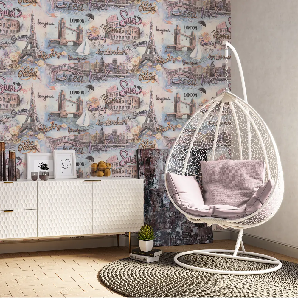 Обои флизелиновые Palitra family Odissei бежевые 1.06 м FM71806-25 Odisseis STLM-2006837 - Вид №3