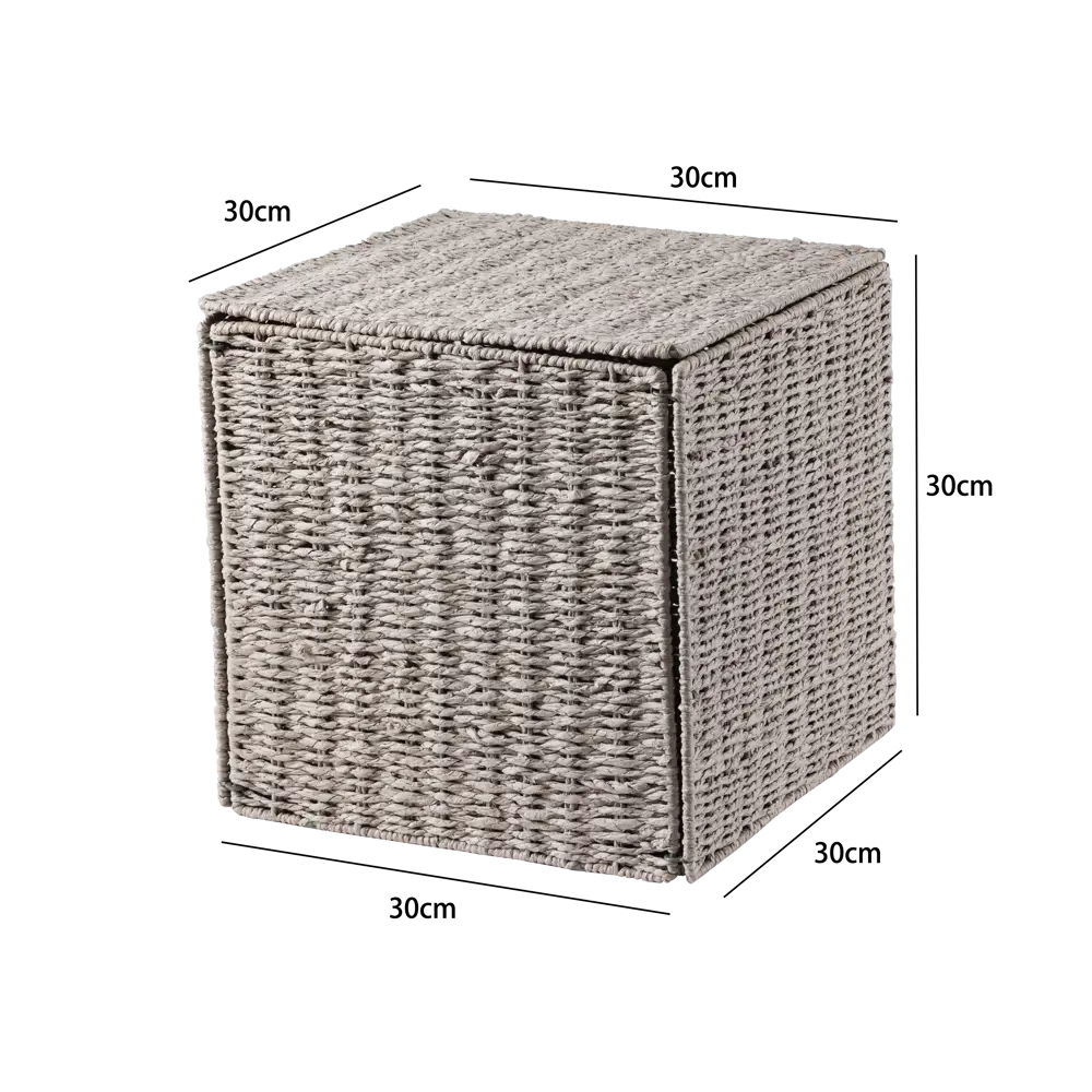 Кор с крышкой 30X30X30см св.сер Konsensa STLM-2004869