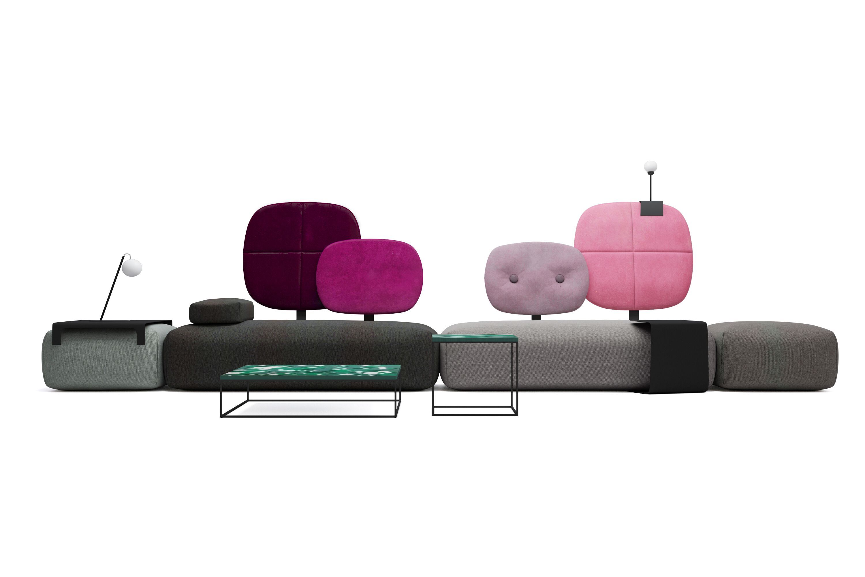 Ткань диван HANNABI MODEL NO.15 ARCH-00010709 - Вид №6