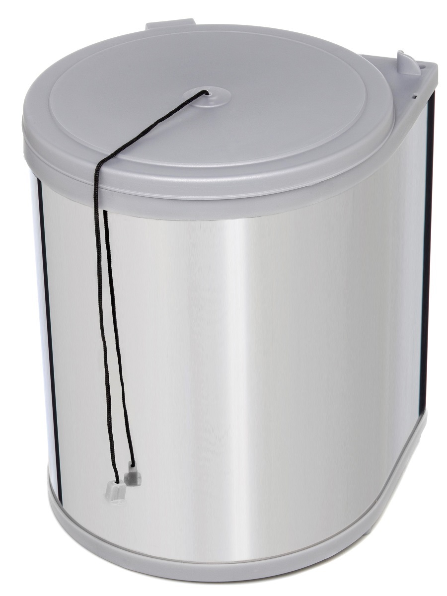 Ведро для мусора на дверцу шкафа Kappa 350/13 Metallic Grey NAVAKO 10008