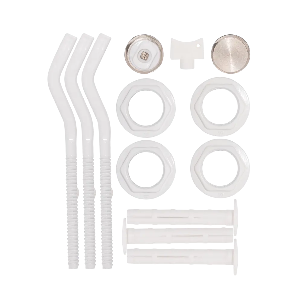 Монтажный комплект для радиатора MONLID 1"x3/4" сталь с кронштейном белый 10 шт. 89374503 STLM-2208324 