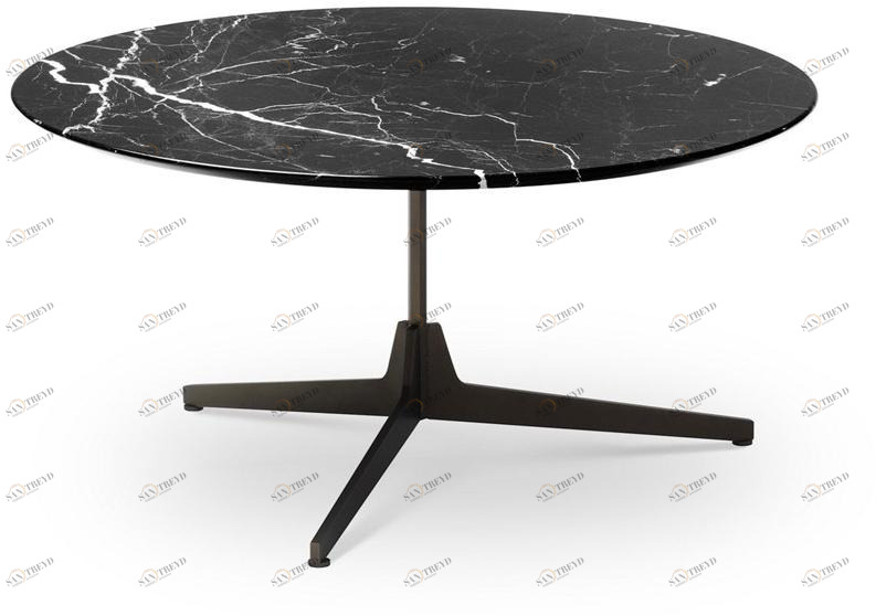 Saba Italia Круглый мраморный журнальный столик с подставкой 3 звезды Hexa sun-id-1407893