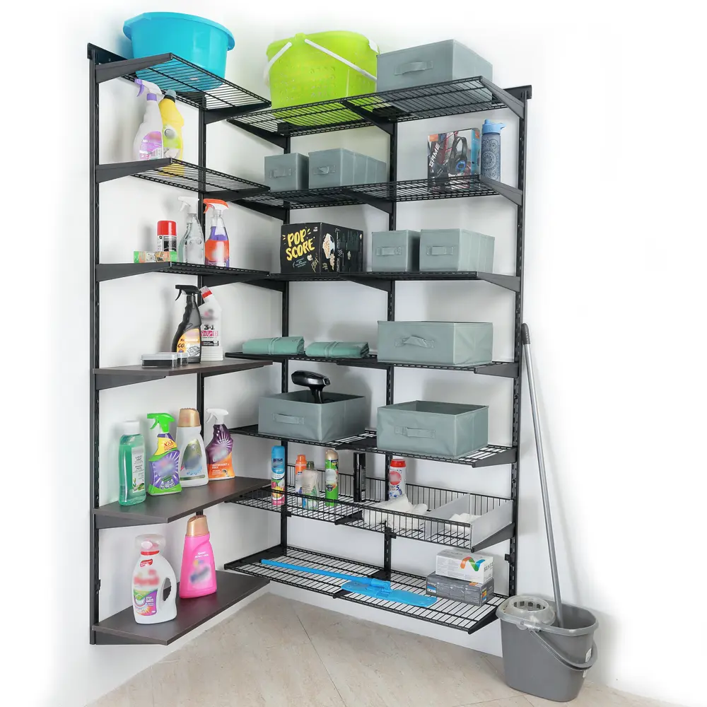 Проволочная полка-корзина НСХ с защитным бортиком для гостиной 82482711 STLM-0028080 - Вид №4