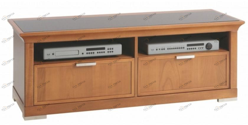 SELVA Низкая тумба под телевизор из вишневого дерева с ящиками Luna 5232