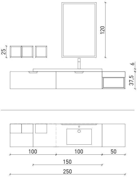 Archeda Тумба под умывальник из лакированной древесины с зеркалом Quaranta5 sun-id-1363302 - Вид №7