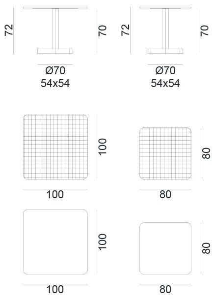 Gervasoni Квадратный садовый стол с бетонной столешницей Gervasoni outdoor sun-id-1464823 - Вид №6
