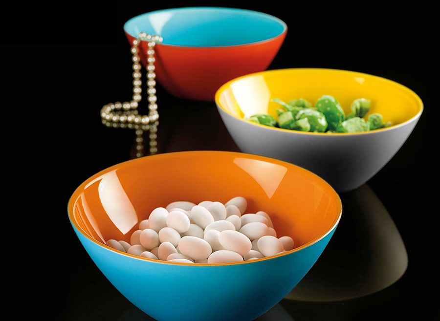 Салатница My Fusion Black 20 см голубая Guzzini 281420170 - Вид №2