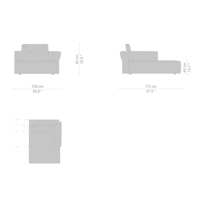 Съемный диван из ткани CASSINA Sengu ARCH-00093815 - Вид №32