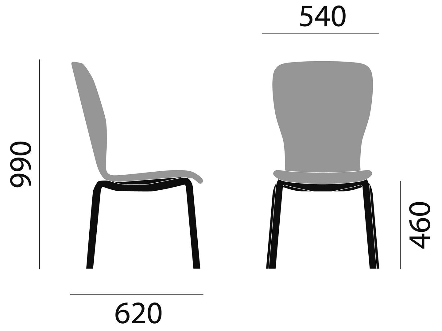 Деревянный штабелируемый мягкий стул Brunner feel ARCH-00146916 - Вид №1