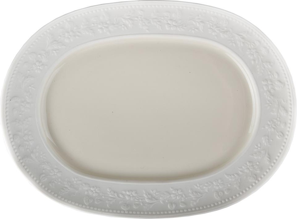56459 JL Coquet Блюдо овальное 24,5см "Джорджия Айвори" Фарфор 
