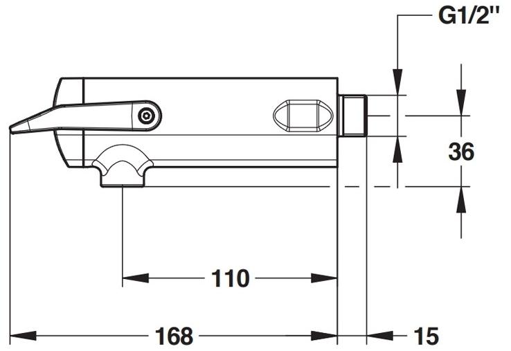 Порционный кран Presto Neo Duo S 64734 настенный 64734.0 - Вид №1