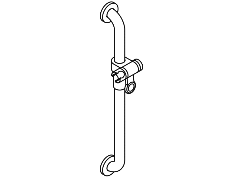 801.33US100 Держатель для душа (ada) HEWI USA Produkte  - Вид №3