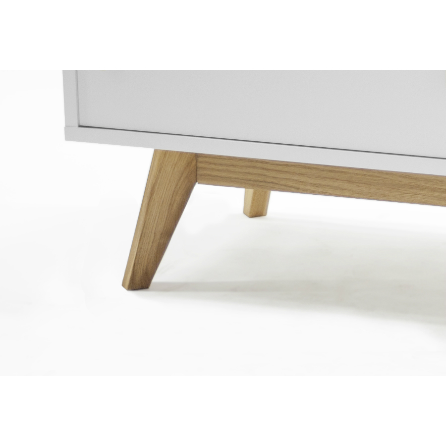 Сервант Tenzo Bess, 72х114х43 см, дуб, белый 2172001 - Вид №6