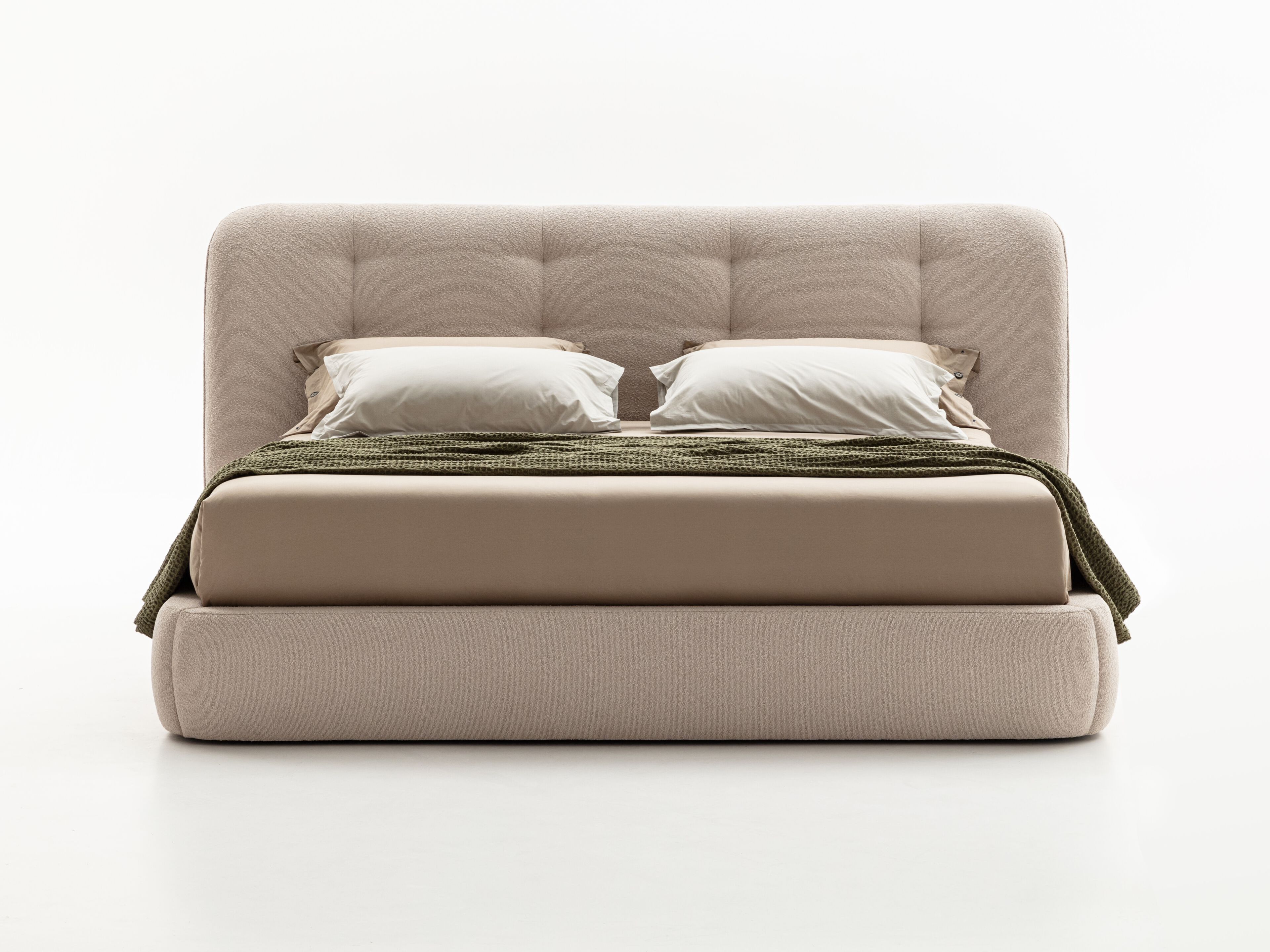 Двуспальная кровать для хранения ткани NICOLINE RUBICON HIGH ARCH-00012635