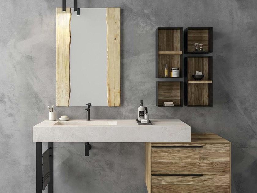 LEGNOBAGNO Мебель для умывальника напольная одинарная с ящиками Life sun-id-1401681 - Вид №3