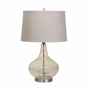 Лампа настольная Lio (коньячный) AQ-G8A GARDA DECOR ВАЗА 033819 Бежевый;прозрачный