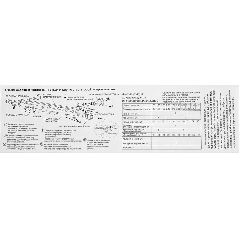 Santreyd Двухрядный карниз для штор 300 см венге 14526409 STLM-0005002 - Вид №3