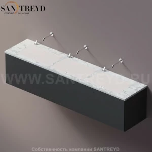 AELLM0CC32022YP Подвесная раковина настенная прямоугольная Agape Ell белая