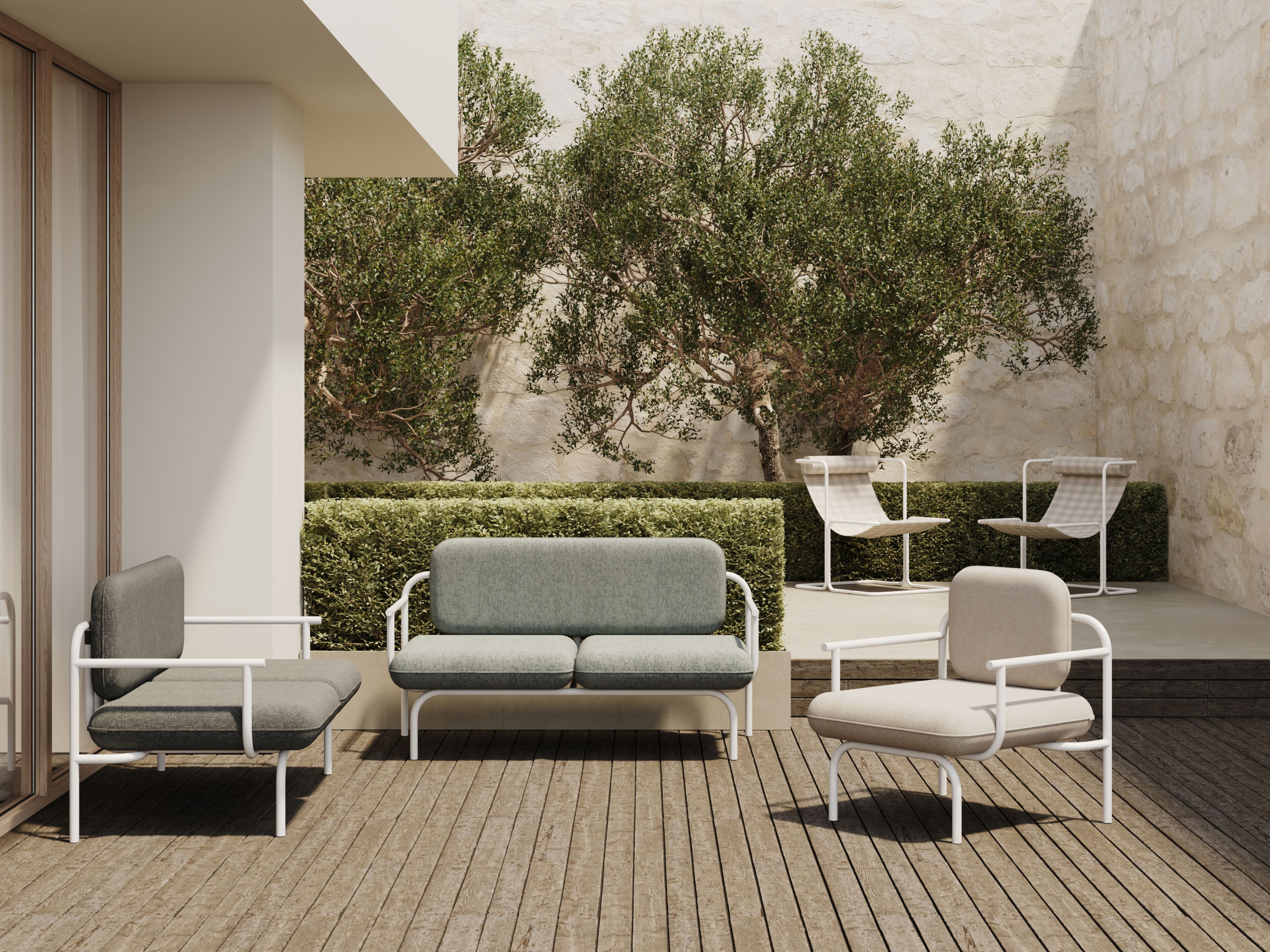 Тканевое садовое кресло с подголовником Joyf ЛИТО ARCH-00113459 - Вид №2