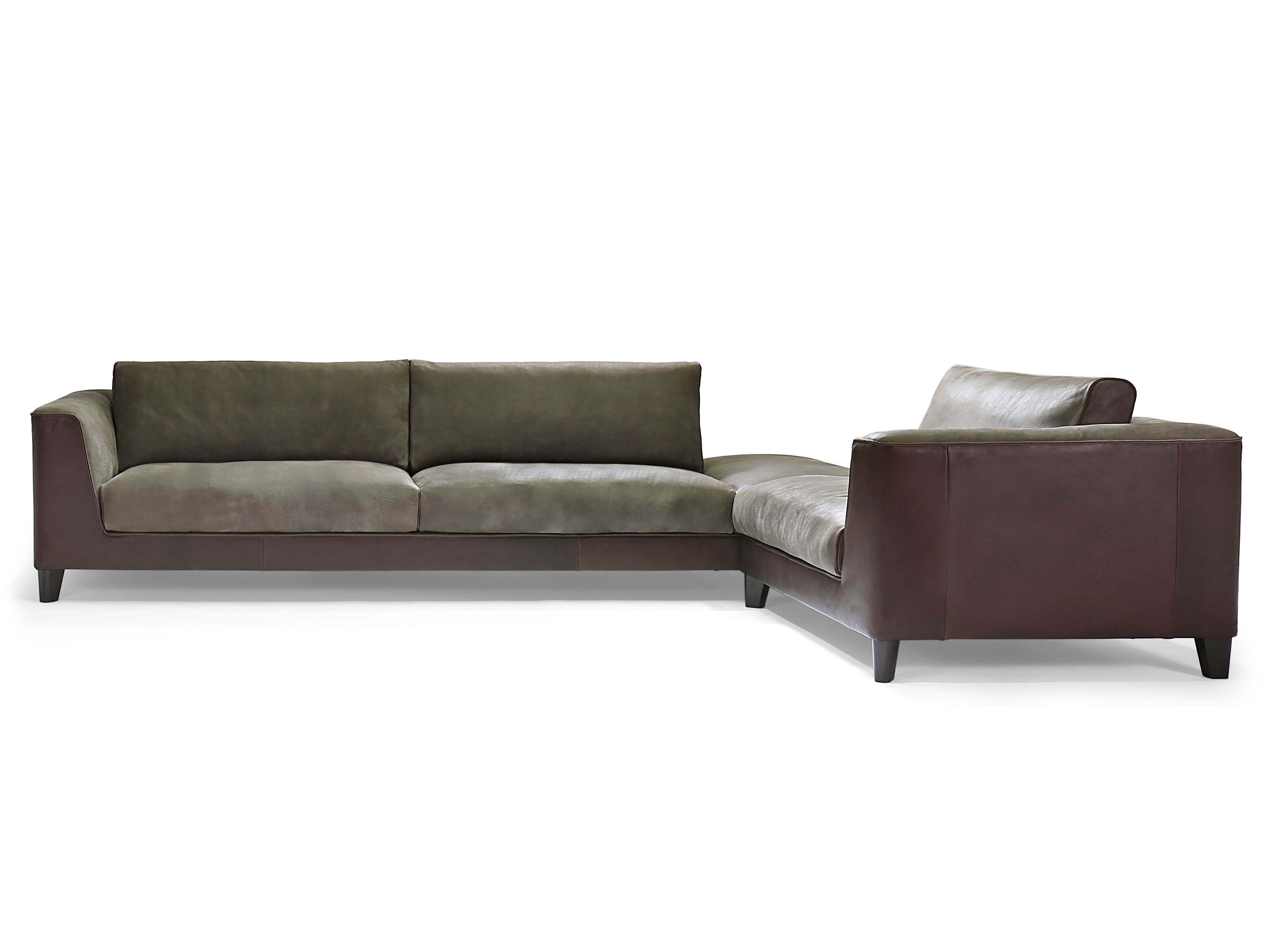 Кожаный модульный угловой диван Borzalino статус-кво ARCH-00145911