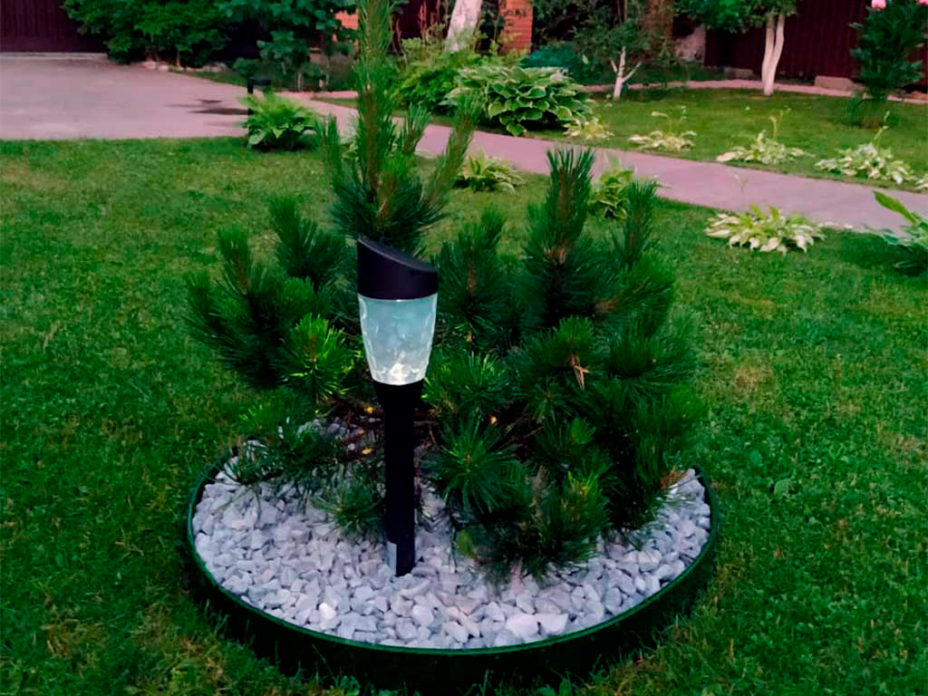 Пластиковый бордюр 45 мм, длина 1 м, зелёный ГеоПластБорд GPBST-33 - Вид №3