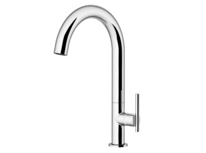 Однорычажный кухонный смеситель с поворотным изливом