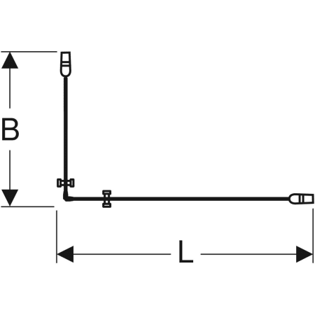 500.913.00.5 Прямоугольная душевая перегородка IDO Showerama 10-02 Geberit  - Вид №2