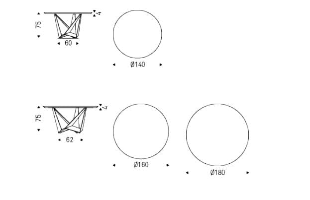 Круглый деревянный стол Cattelan italia Скорпио ARCH-00055122 - Вид №3