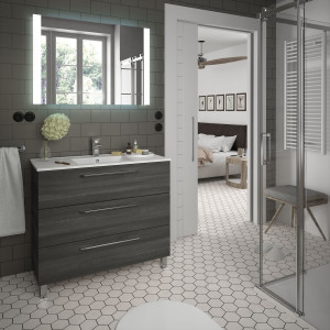 23237 SALGAR Мебель для умывальника FUSSION CHROME 1000 3 ящика ALSACIA 997 x 868 x 450 мм Эльзасия