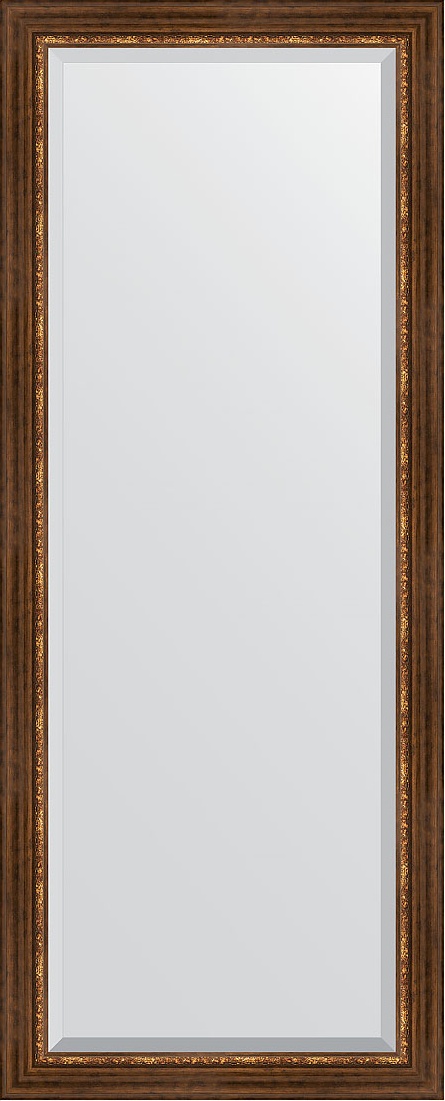 BY 6119 Зеркало напольное с фацетом в багетной раме - римская бронза 88 mm EVOFORM Exclusive floor