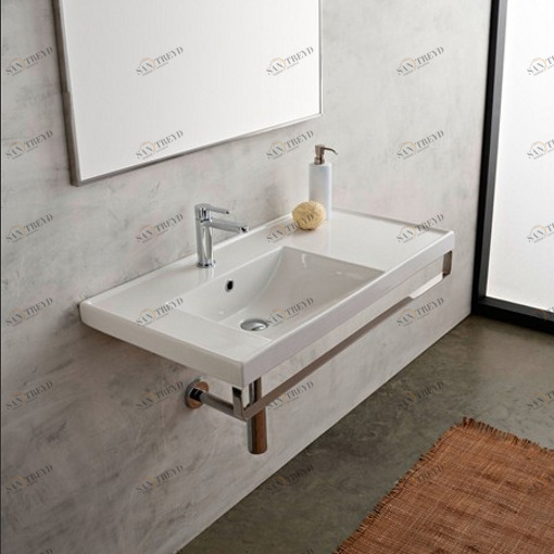 3008 Подвесная раковина настенная овальная Scarabeo Ceramiche 