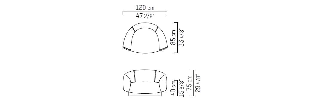 Бархатное кресло с подлокотниками Piet Boon Kate ARCH-00106096 - Вид №8