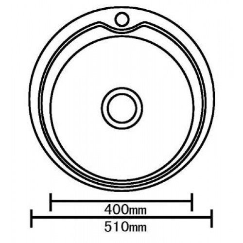 126106 Мойка кухонная круглая Сантекс  - Вид №1