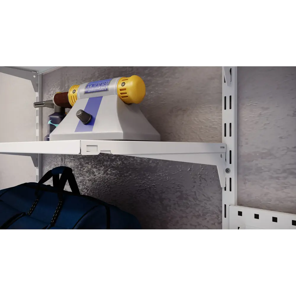 Настенная полка SPACEO 80×30 см белая для систем хранения 89352331 STLM-1100404 - Вид №7