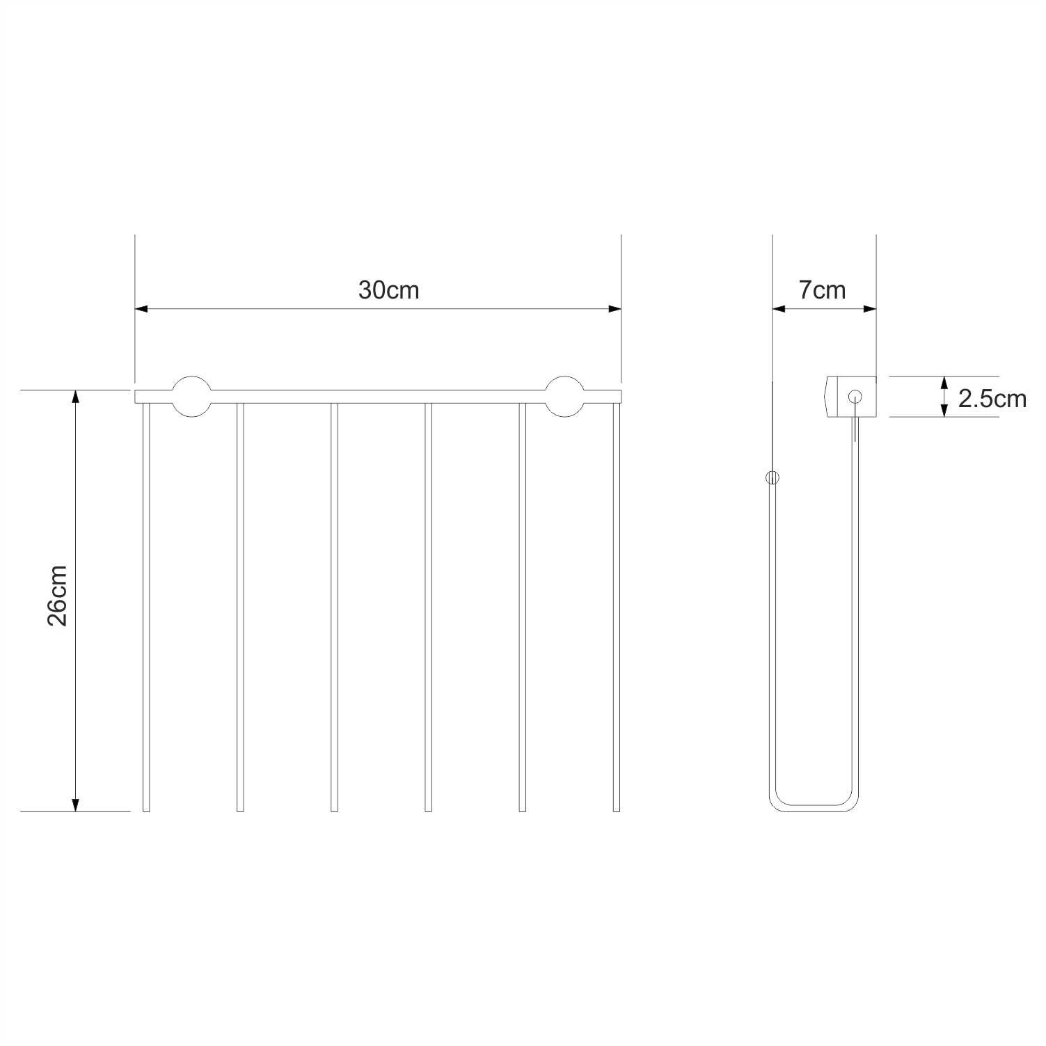 K-311 Держатель для газет WasserKRAFT  - Вид №3