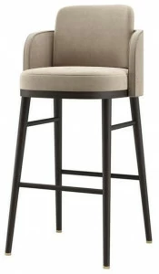FRATO Бархатный высокий табурет с подлокотниками  Fup270004aae