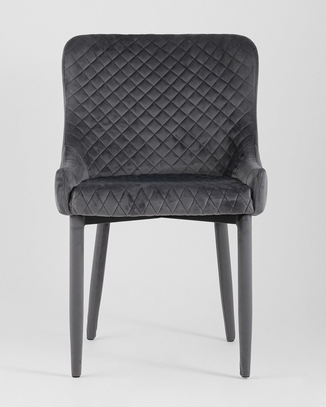 Стул мягкий со спинкой серый с ножками вельвет "Ститч" STOOL GROUP ДИЗАЙНЕРСКИЕ 00-3881933 Серый  - Вид №2