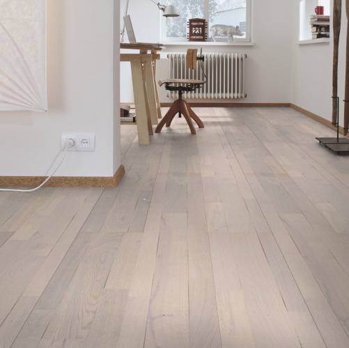 Широкий паркет Meister PС 400 Style Белый 8267 Дуб Рустик с брашью (Текстурированная) 2400х255 мм 2300200056 - Вид №3