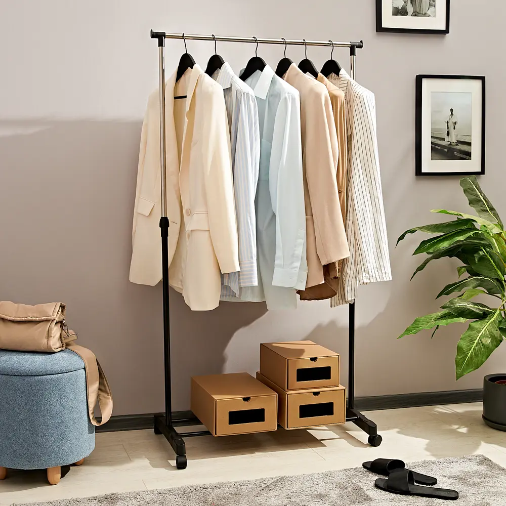 Мобильная стойка для одежды Gromell Loren с полкой для обуви 84466184 STLM-1080188 - Вид №2