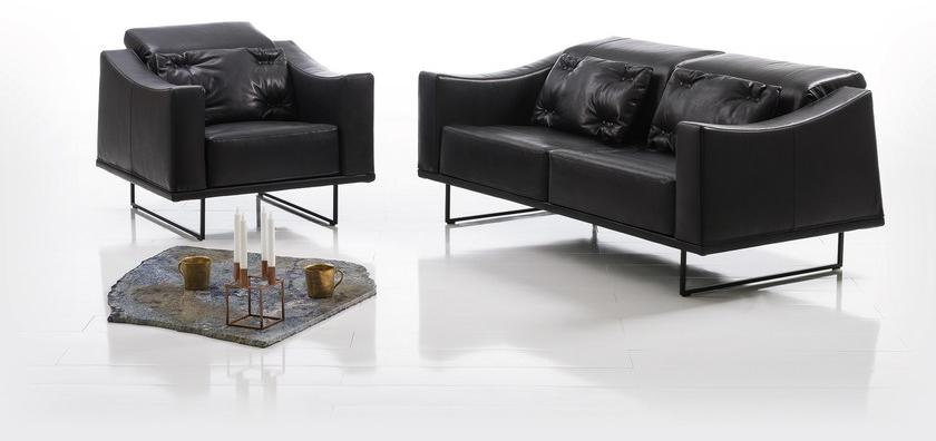 brühl Кожаное кресло с подлокотниками Deep space sun-id-1386562 - Вид №5