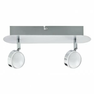 Светодиодный спот цвета хром с 2 плафонами Paulmann Hemisphere 66631 PAULMANN HEMISPHERE 00-3891892 Хром